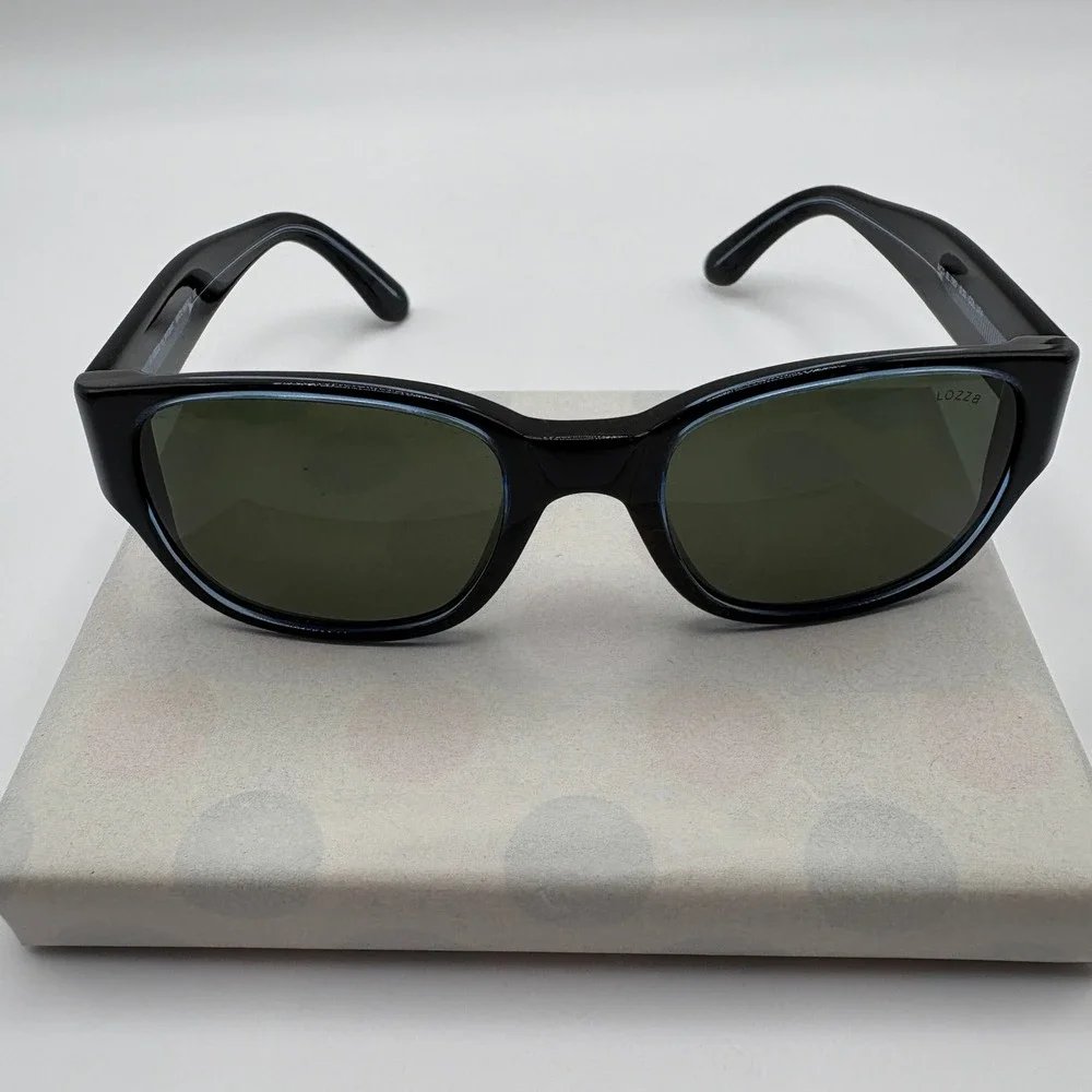 Lozza by DIERRE 1583/50/U74 Vintage Blue Round Sunglasses Italian Made